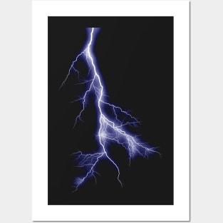 Lightning strikes Posters and Art